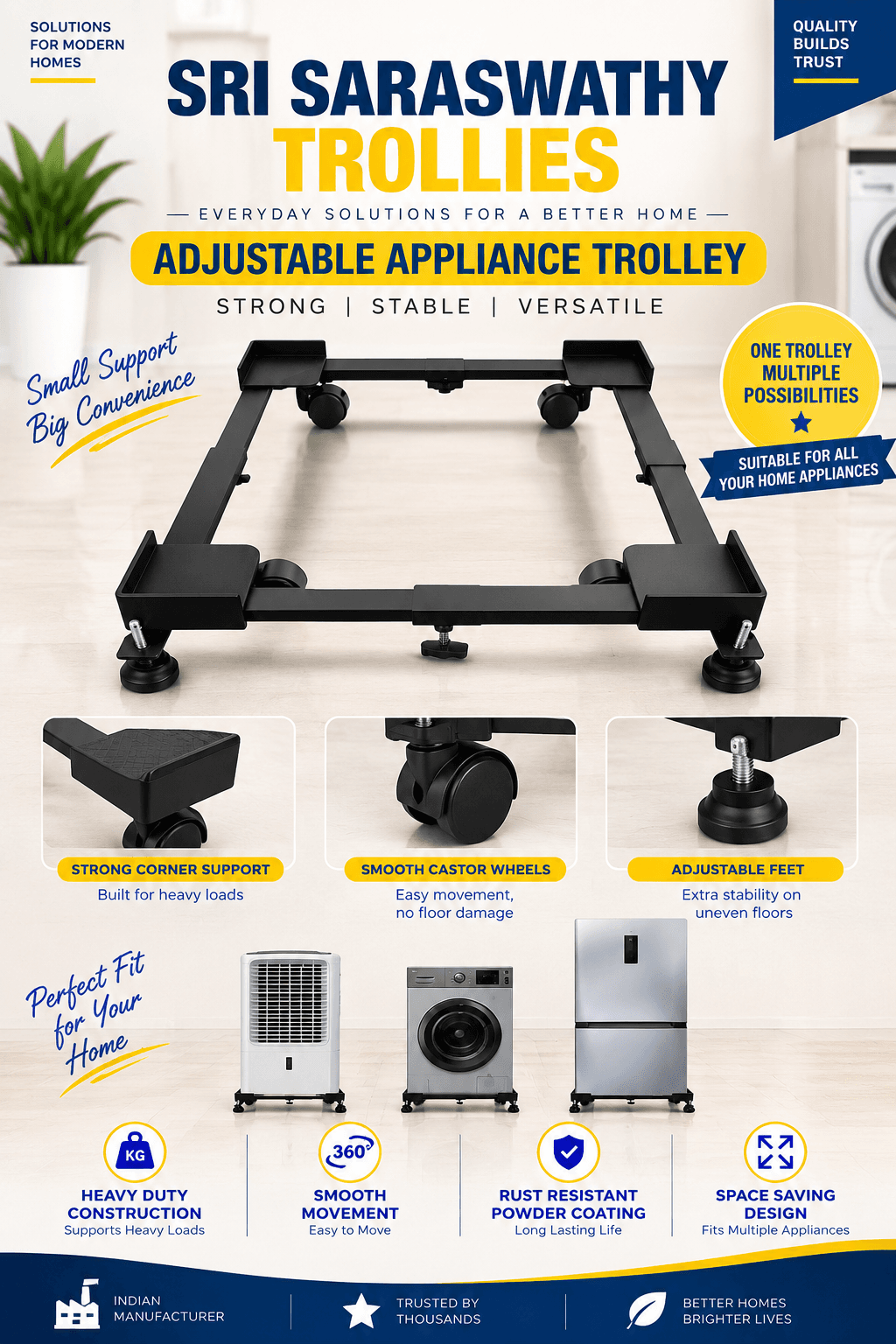 Multi-Purpose Stands by Sri Saraswathy Trollies